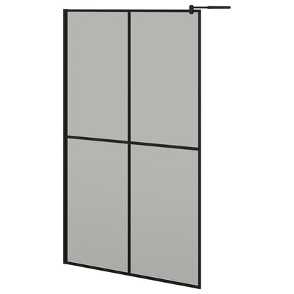 Walk-in Shower Screen 118x190 cm Dark Tempered Glass