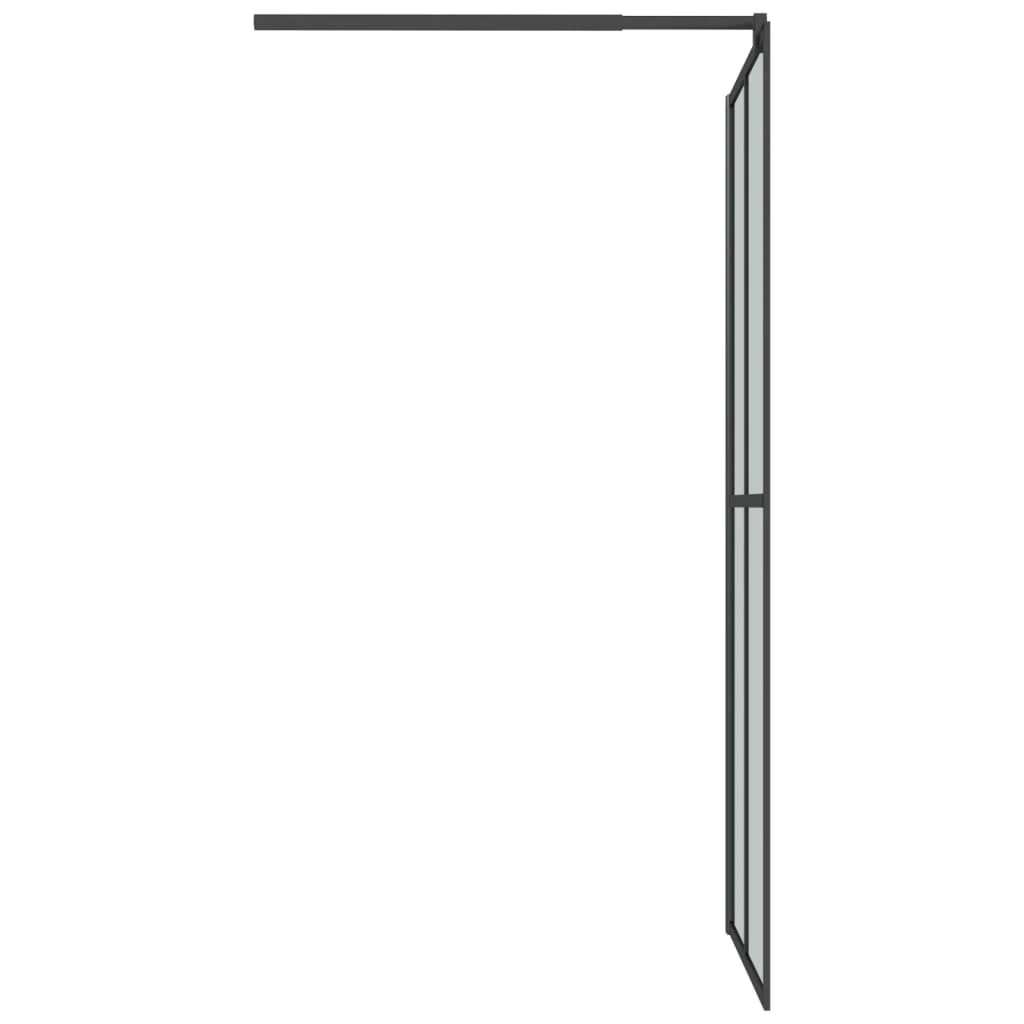 Walk-in Shower Screen 118x190 cm Dark Tempered Glass