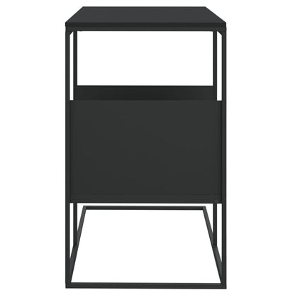 Side Table Black 55x36x59.5 cm Engineered Wood