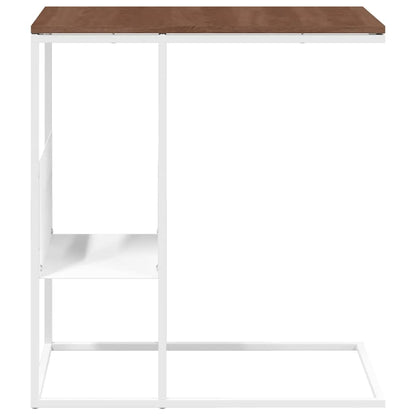 Side Table white 55x36x59.5 cm Engineered Wood