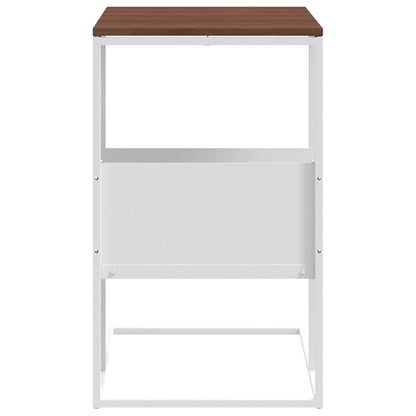 Side Table white 55x36x59.5 cm Engineered Wood