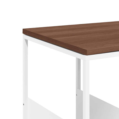 Side Table white 55x36x59.5 cm Engineered Wood