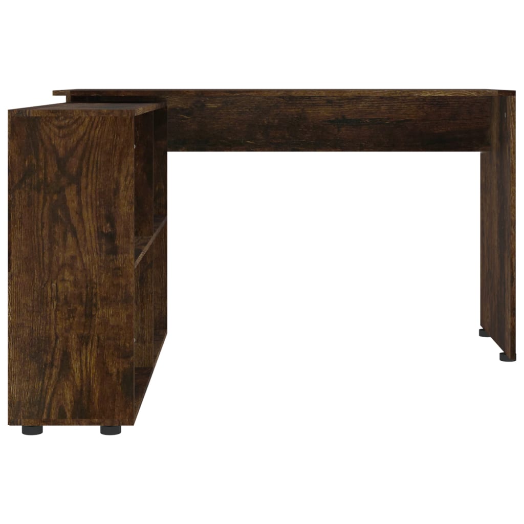 Corner Desk Smoked Oak Engineered Wood