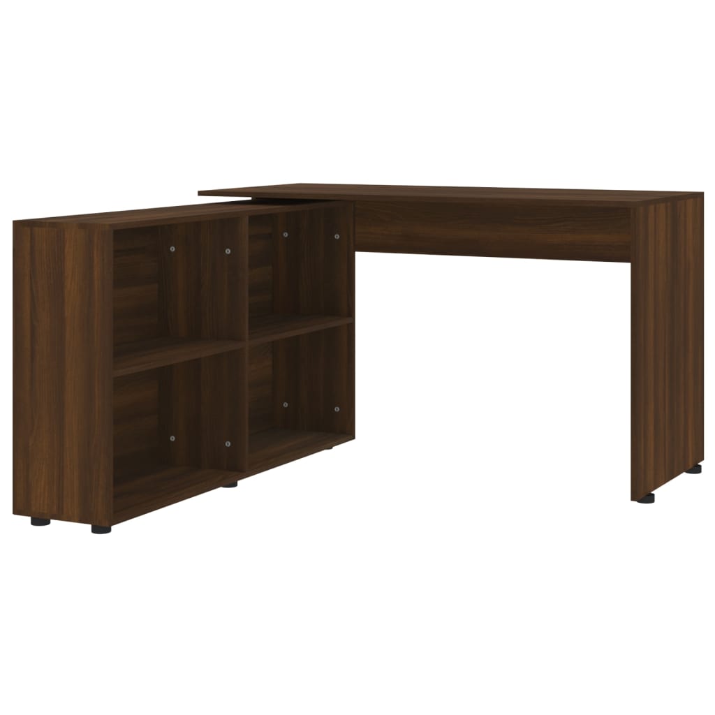 Corner Desk Brown Oak Engineered Wood