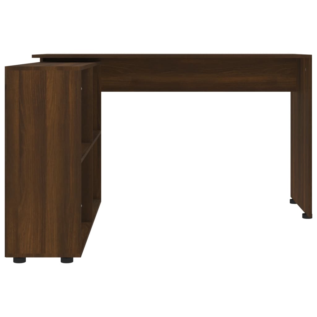 Corner Desk Brown Oak Engineered Wood