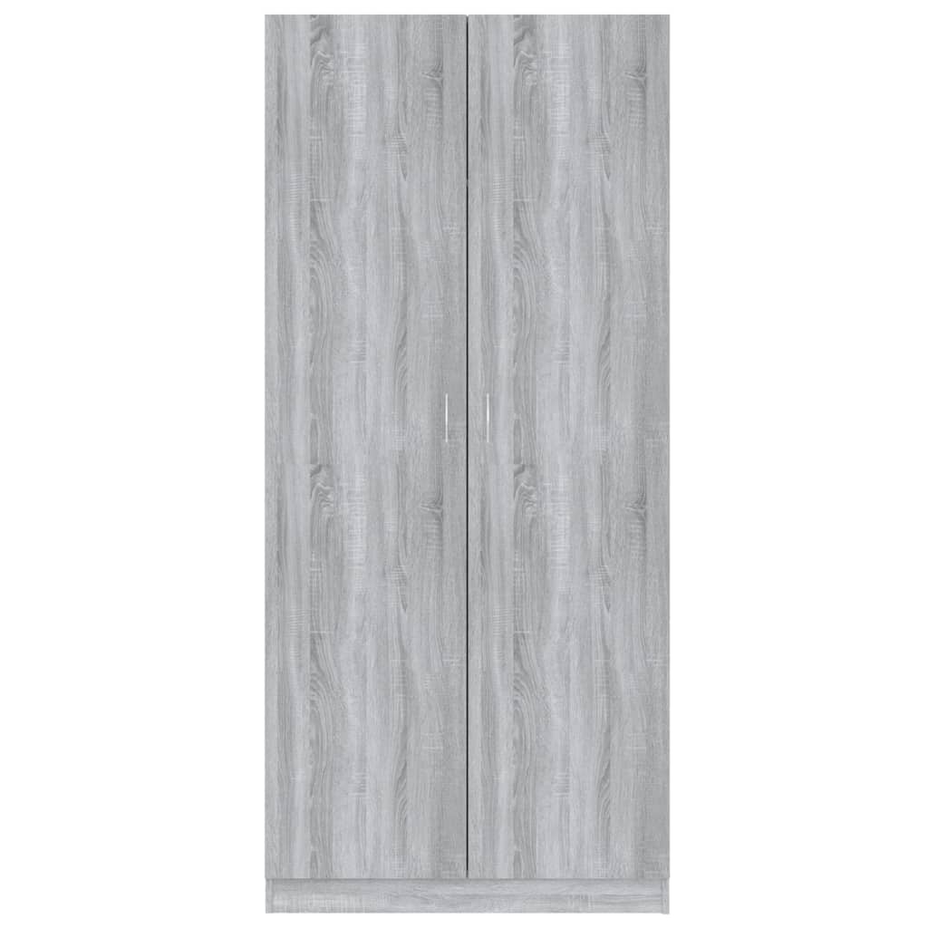 Wardrobe Grey Sonoma 90x50x200 cm Engineered Wood