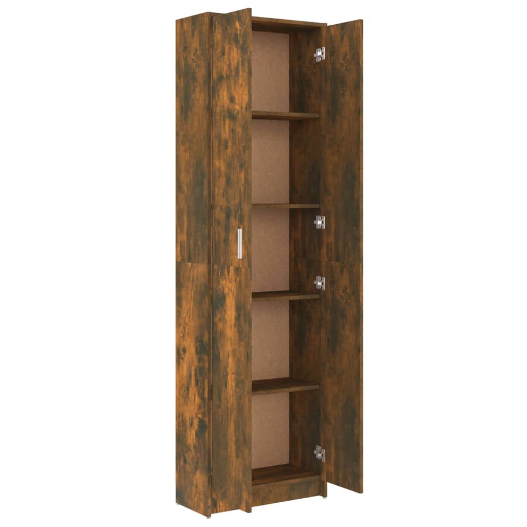 Hallway Wardrobe Smoked Oak 55x25x189 cm Engineered Wood