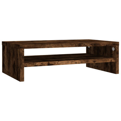 Monitor Stand Smoked Oak 42x24x13 cm Engineered Wood