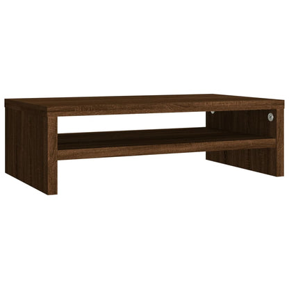 Monitor Stand Brown Oak 42x24x13 cm Engineered Wood