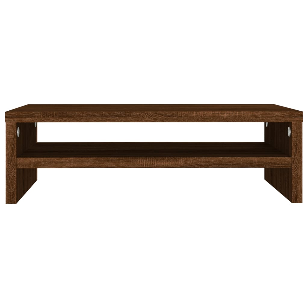 Monitor Stand Brown Oak 42x24x13 cm Engineered Wood