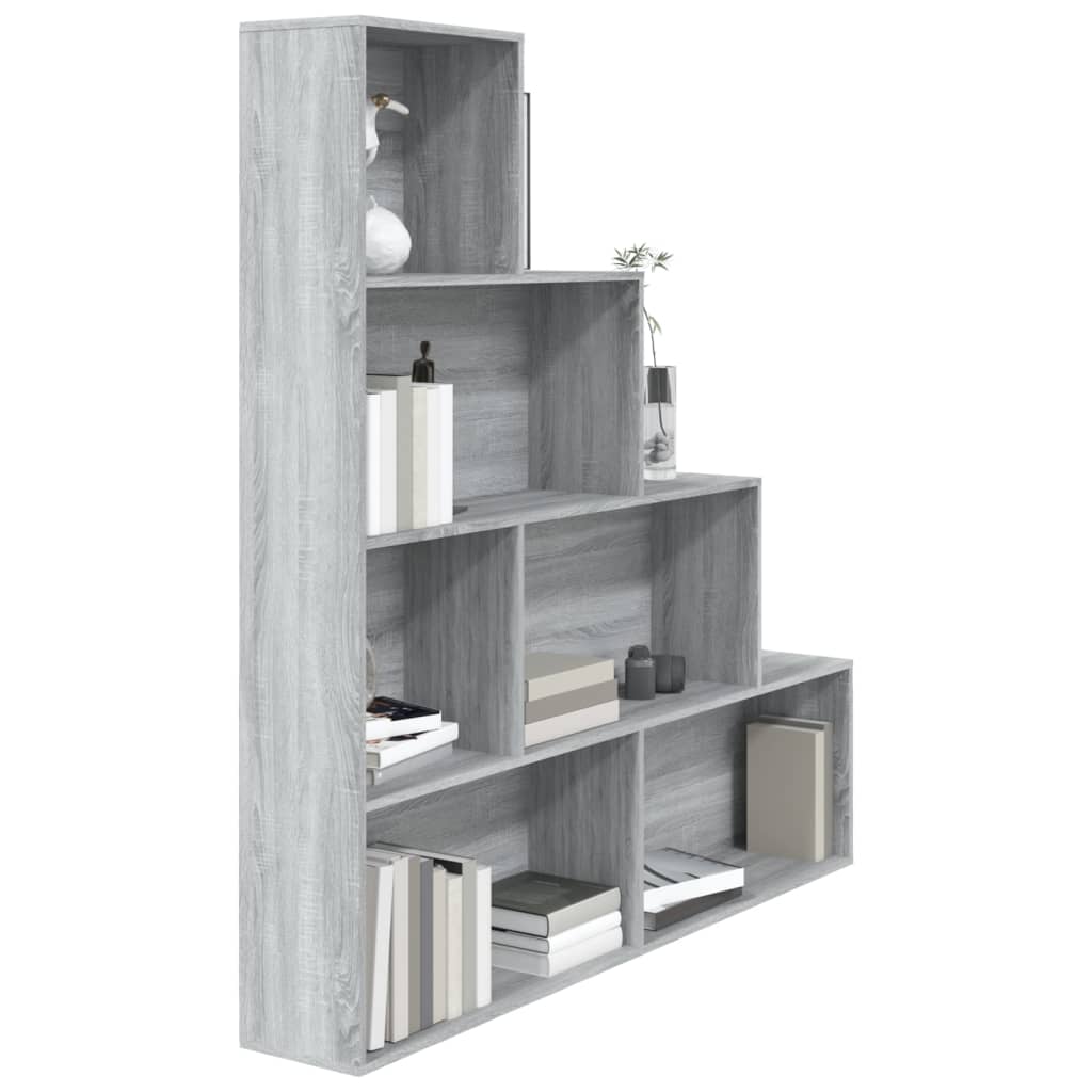 Book Cabinet Grey Sonoma 155x24x160 cm