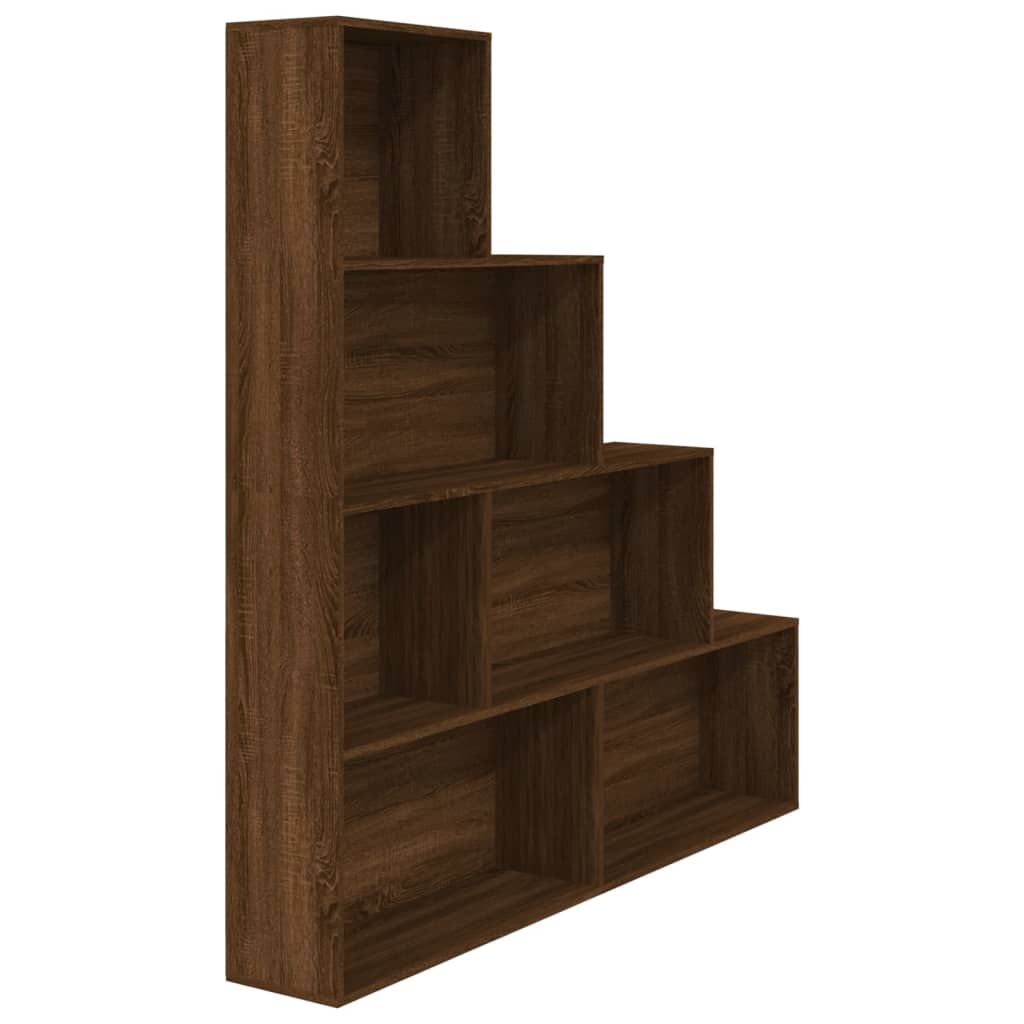 Book Cabinet Brown Oak 155x24x160 cm