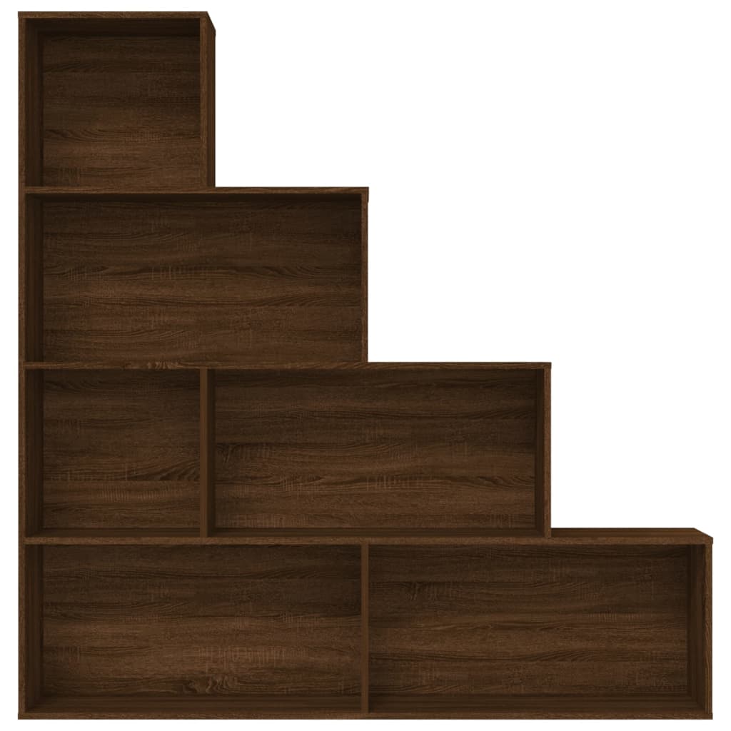 Book Cabinet Brown Oak 155x24x160 cm