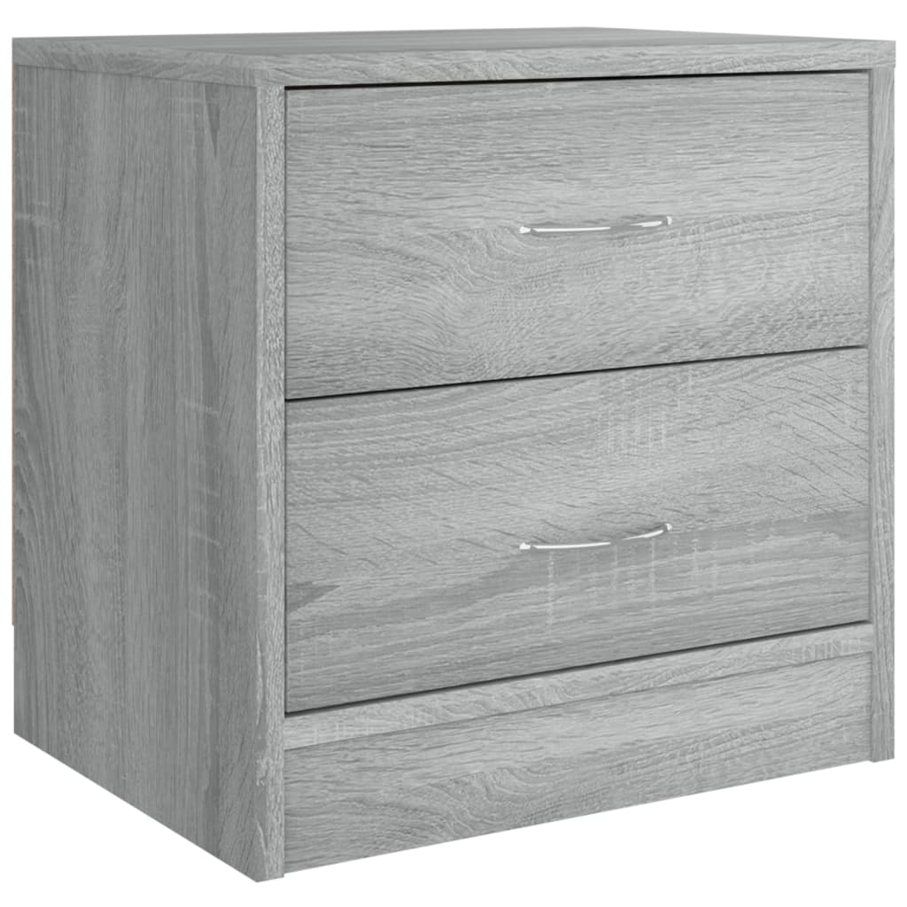 Bedside Cabinet Grey Sonoma 40x30x40 cm Engineered Wood