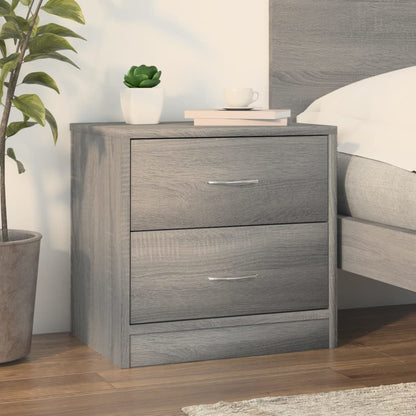 Bedside Cabinet Grey Sonoma 40x30x40 cm Engineered Wood