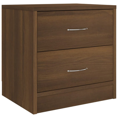 Bedside Cabinets 2 pcs Brown Oak 40x30x40 cm Engineered Wood