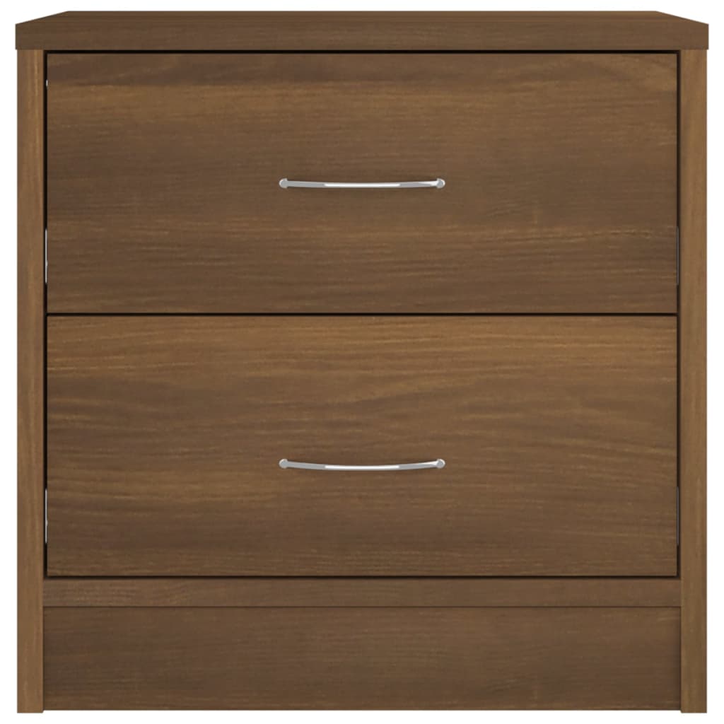 Bedside Cabinets 2 pcs Brown Oak 40x30x40 cm Engineered Wood