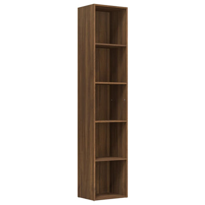 Book Cabinet Brown Oak 40x30x189 cm Engineered Wood