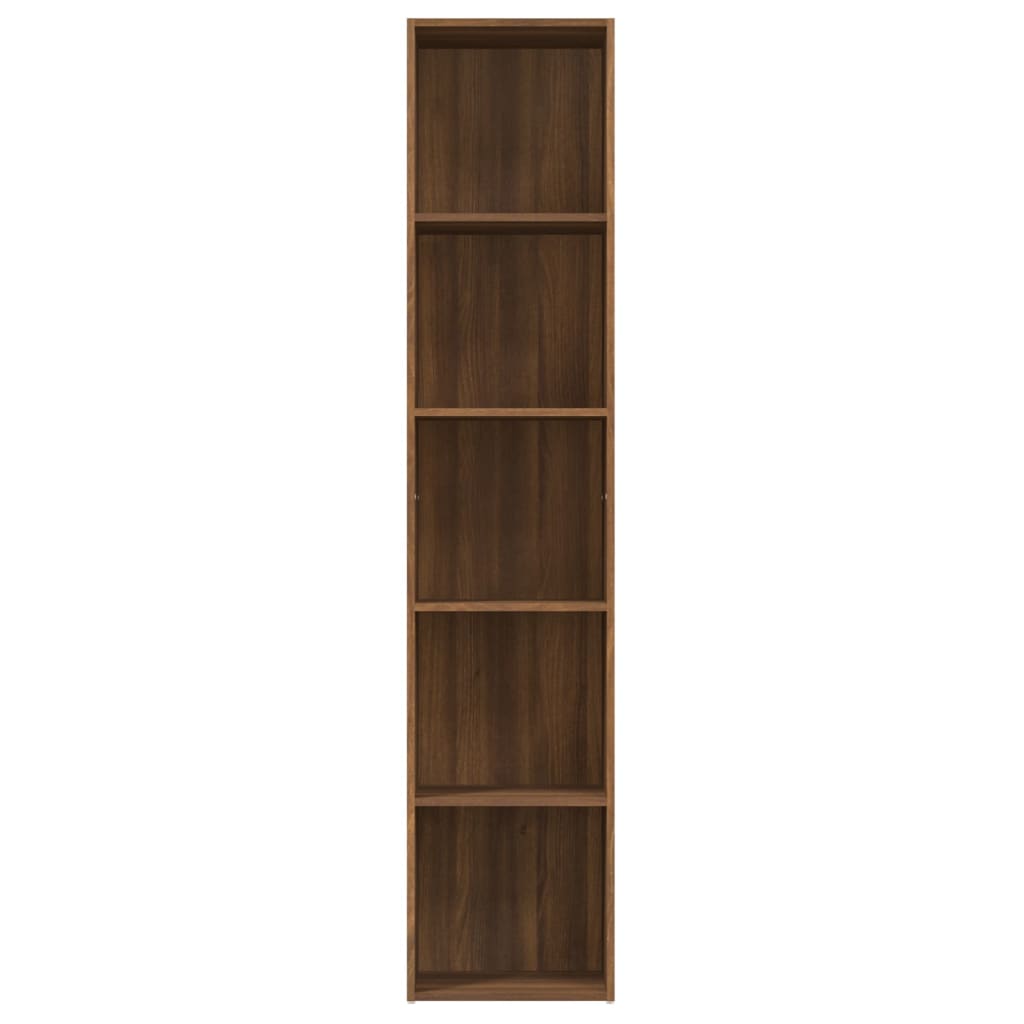 Book Cabinet Brown Oak 40x30x189 cm Engineered Wood