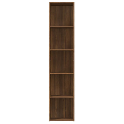 Book Cabinet Brown Oak 40x30x189 cm Engineered Wood