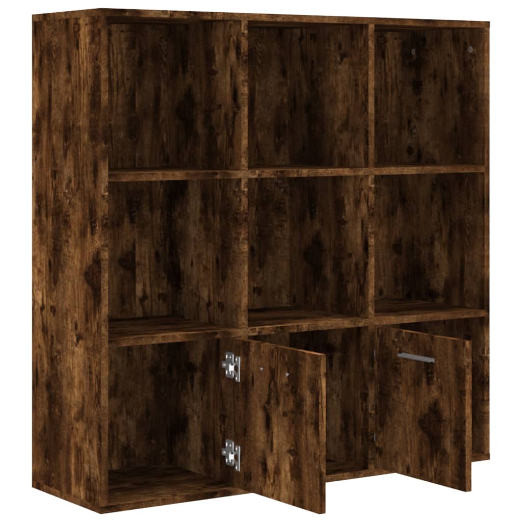 Book Cabinet Smoked Oak 98x30x98 cm