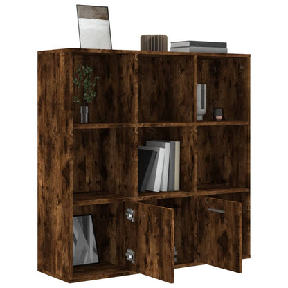 Book Cabinet Smoked Oak 98x30x98 cm