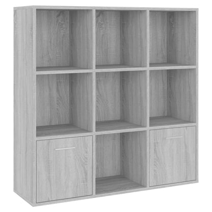 Book Cabinet Grey Sonoma 98x30x98 cm