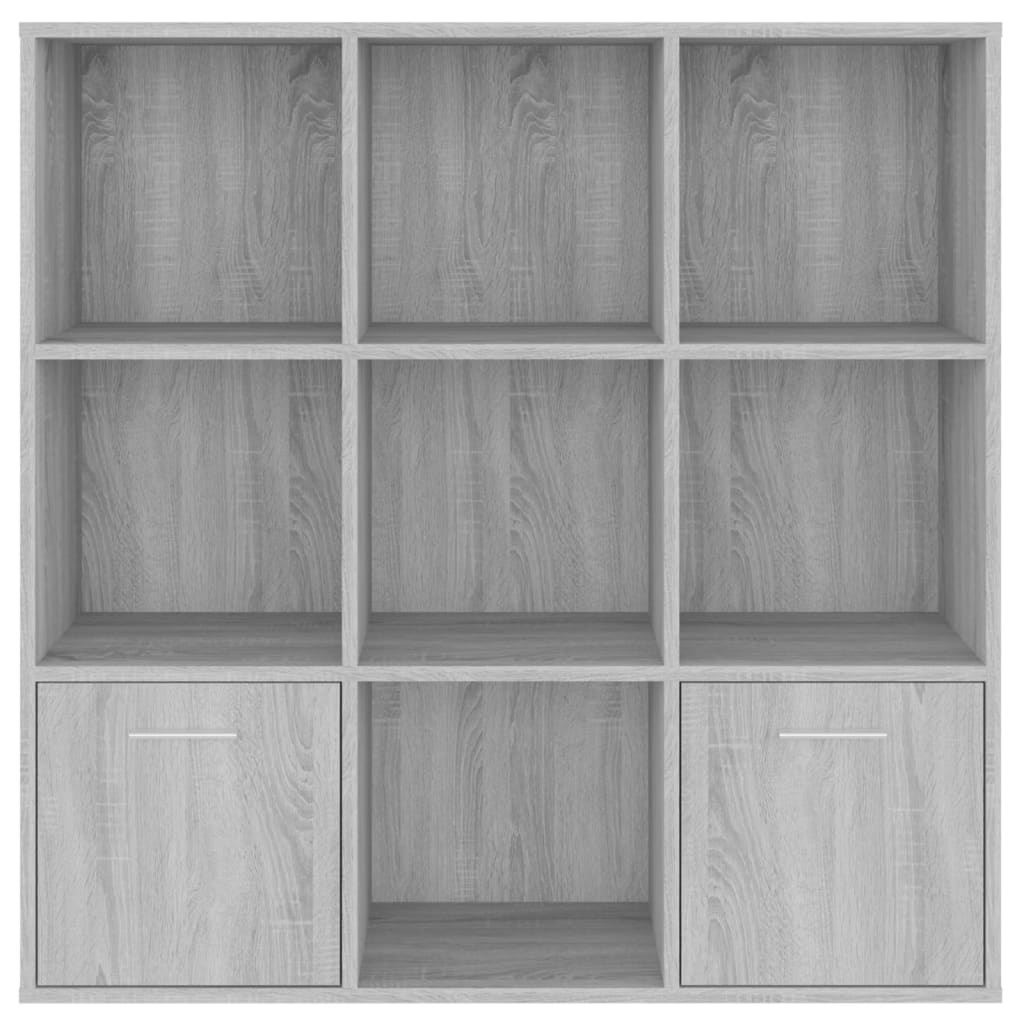 Book Cabinet Grey Sonoma 98x30x98 cm