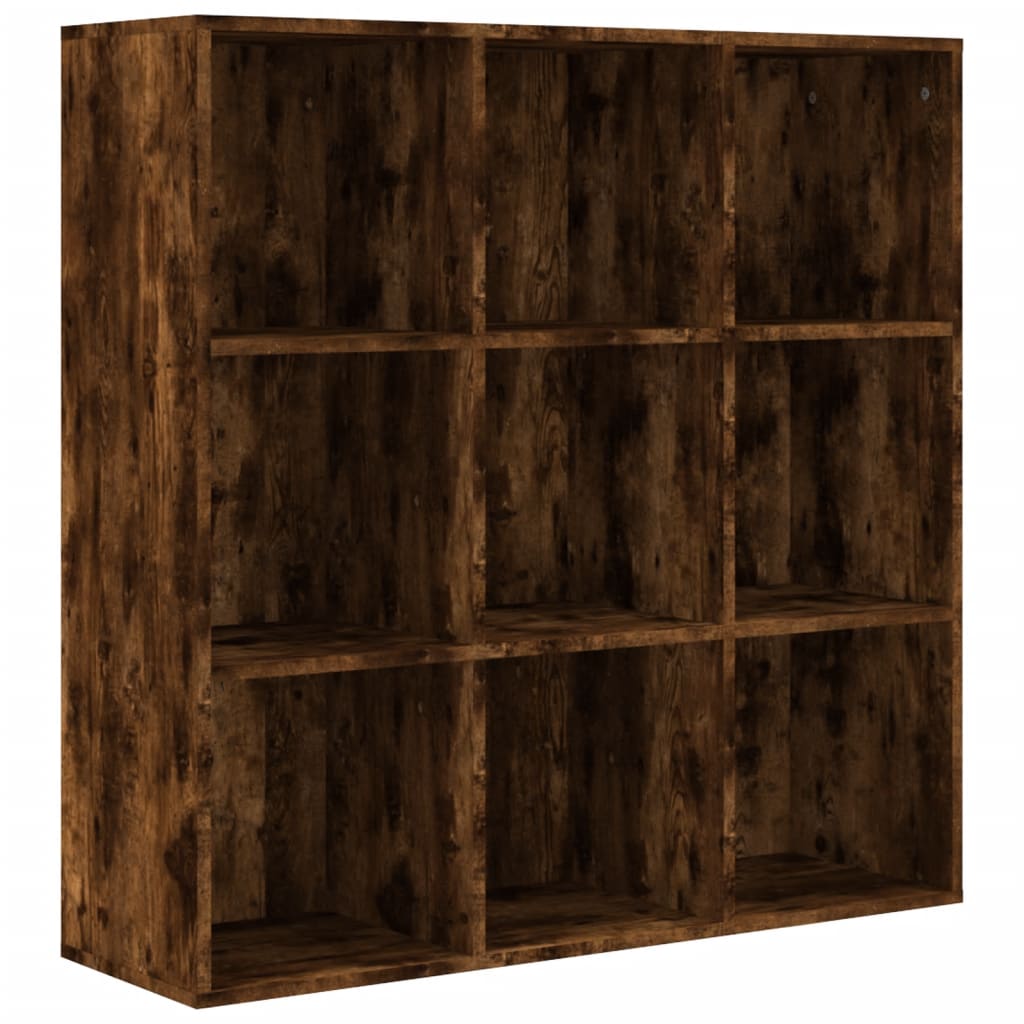 Book Cabinet Smoked Oak 98x29x97.5 cm