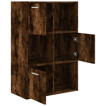 Storage Cabinet Smoked Oak 60x29.5x90 cm