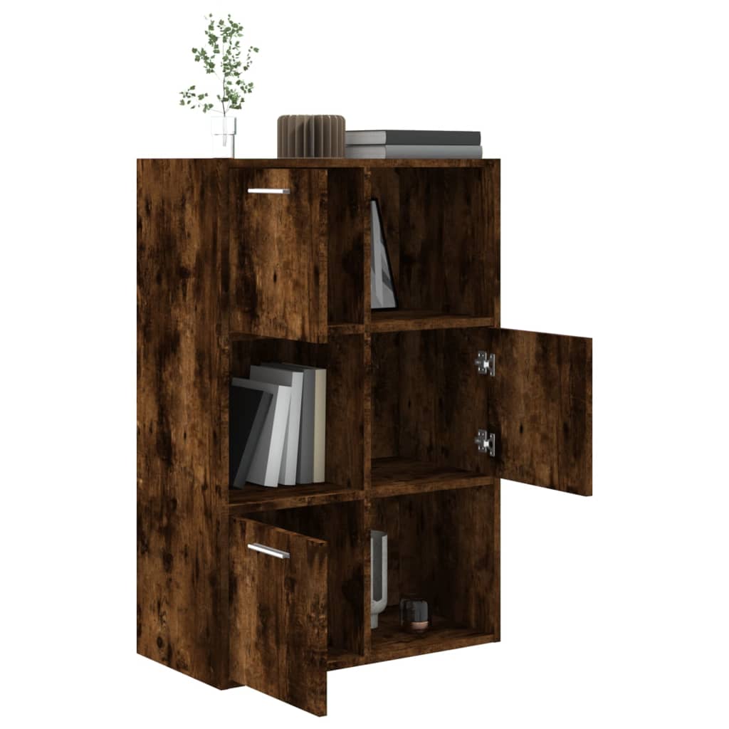 Storage Cabinet Smoked Oak 60x29.5x90 cm