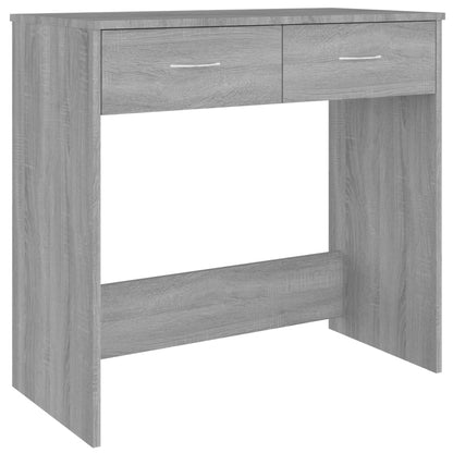 Desk Grey Sonoma 80x40x75 cm Engineered Wood