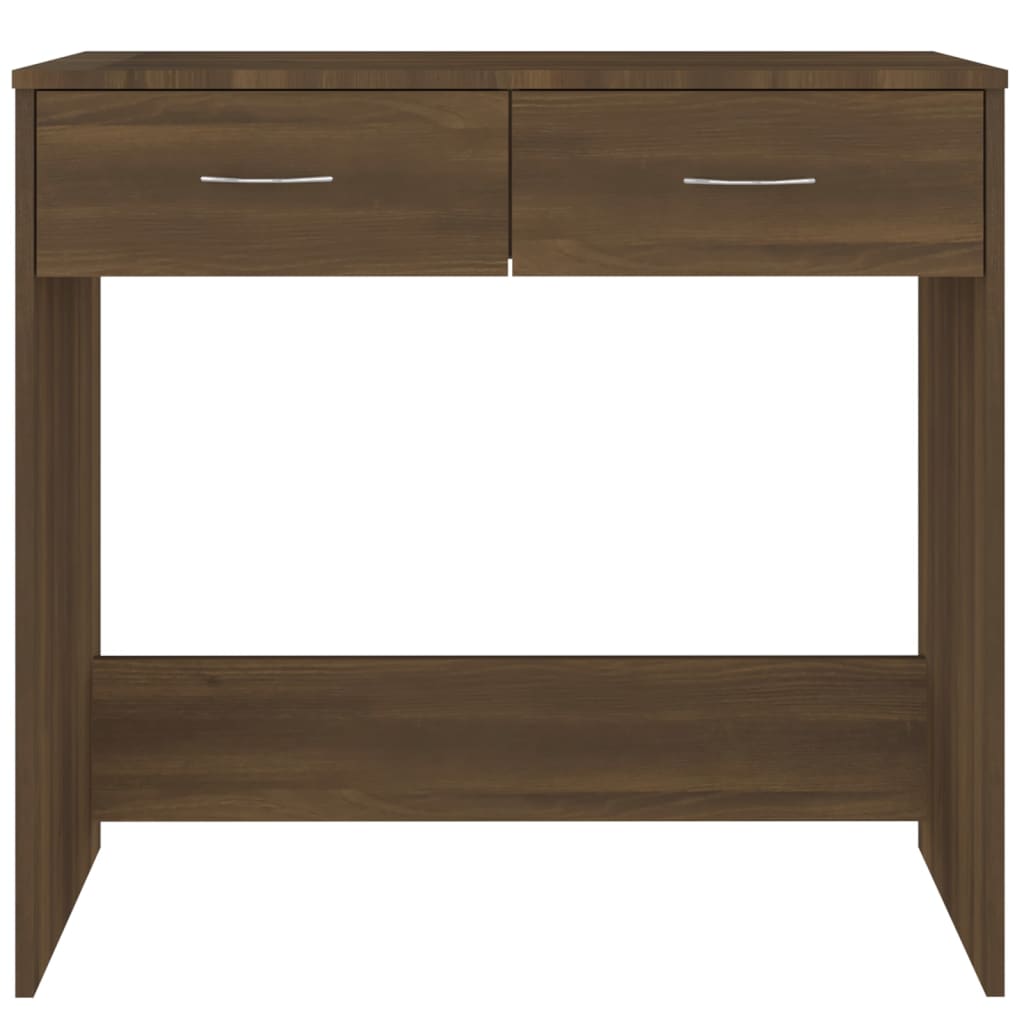 Desk Brown Oak 80x40x75 cm Engineered Wood