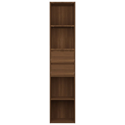 Book Cabinet Brown Oak 36x30x171 cm Engineered Wood