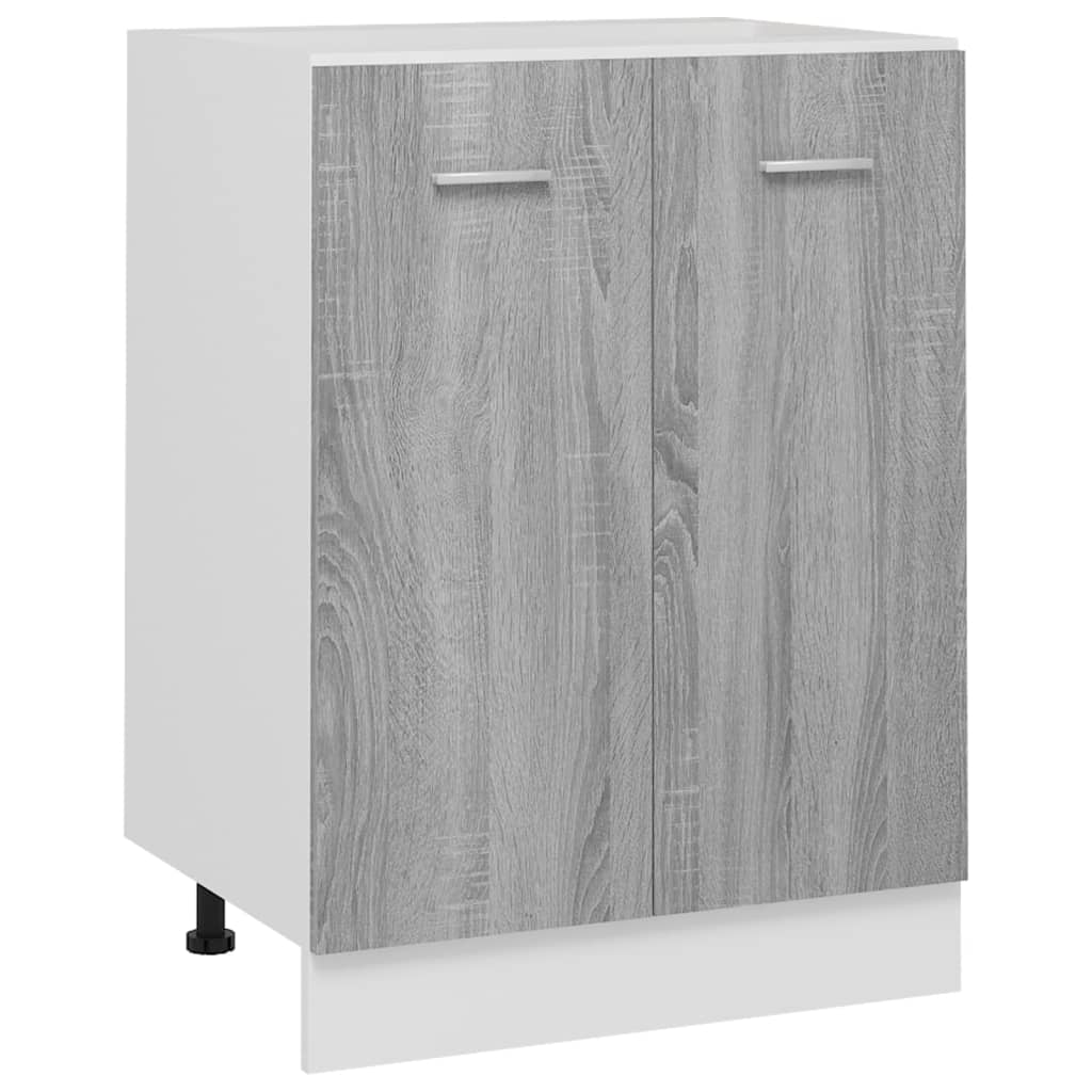 Bottom Cabinet Grey Sonoma 60x46x81.5 cm Engineered Wood