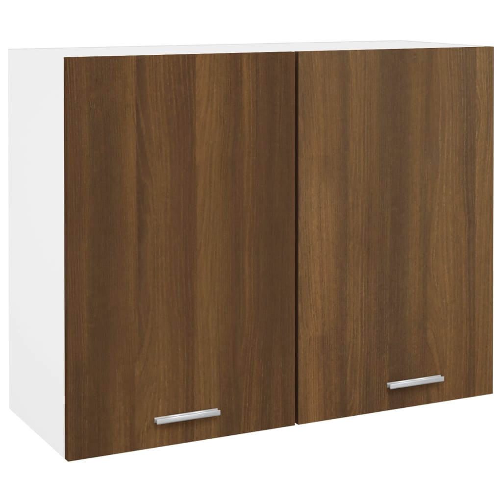 Hanging Cabinet Brown Oak 80x31x60 cm Engineered Wood