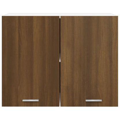 Hanging Cabinet Brown Oak 80x31x60 cm Engineered Wood