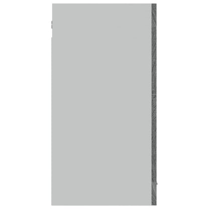 Hanging Glass Cabinet Grey Sonoma 80x31x60 cm Engineered Wood