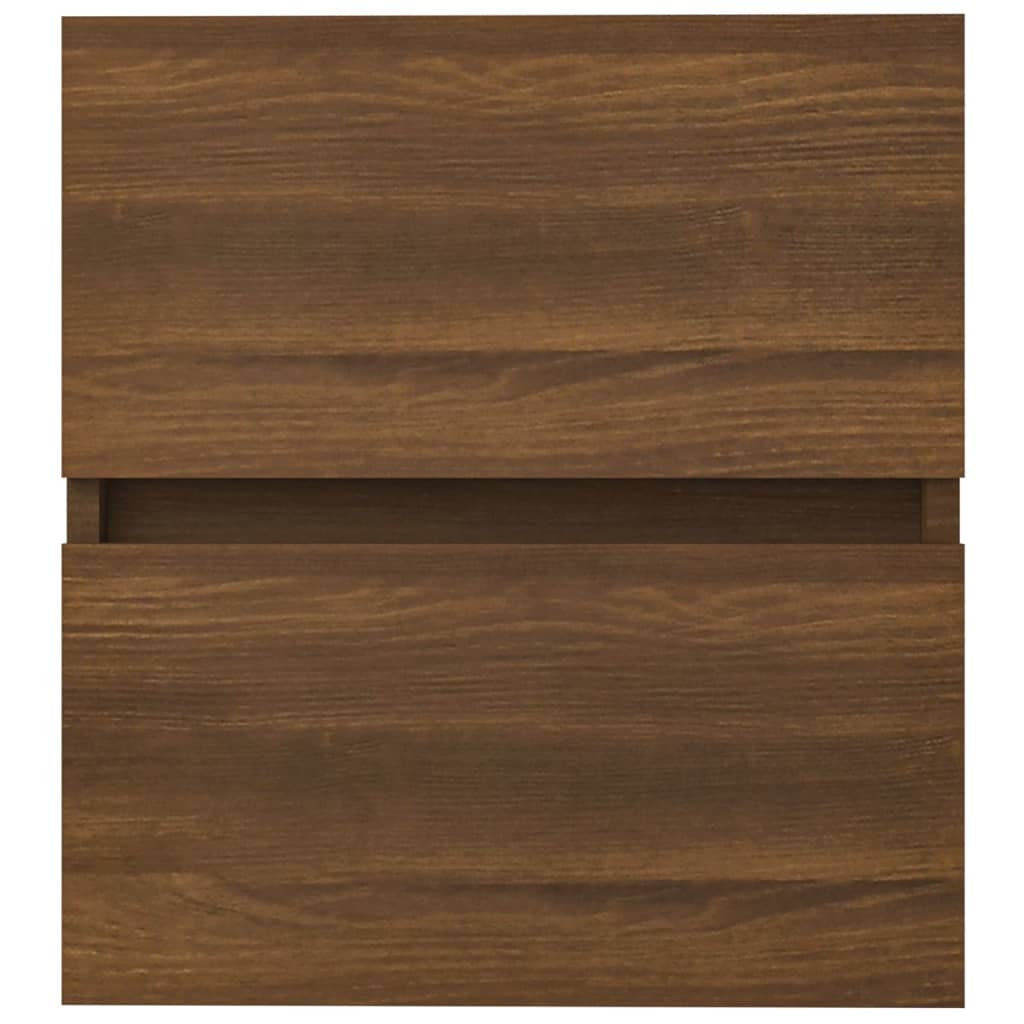 Sink Cabinet Brown Oak 41x38.5x45 cm Engineered Wood