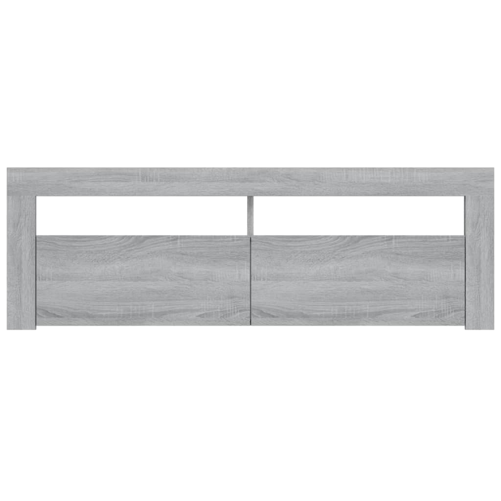 TV Cabinet with LED Lights Grey Sonoma 120x35x40 cm