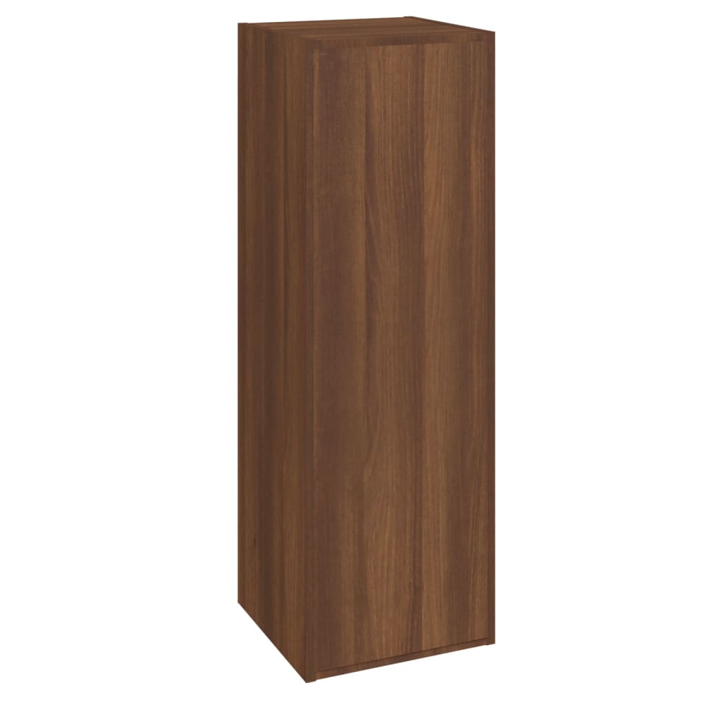 TV Cabinets 2 pcs Brown Oak 30.5x30x90 cm Engineered Wood