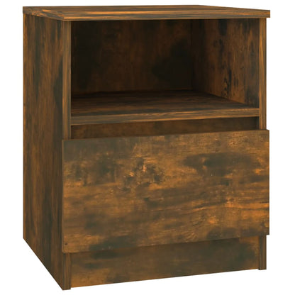 Bedside Cabinet Smoked Oak 40x40x50 cm Engineered Wood