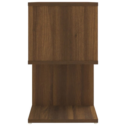 Bedside Cabinet Brown Oak 50x30x51.5 cm Engineered Wood