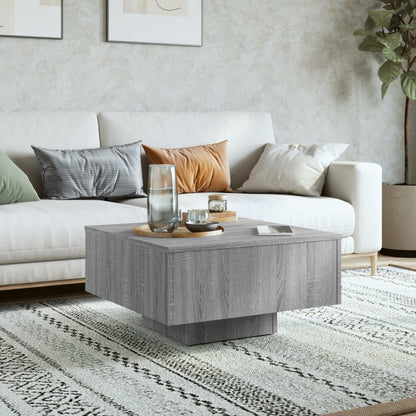 Coffee Table Grey Sonoma 60x60x31.5 cm Engineered Wood