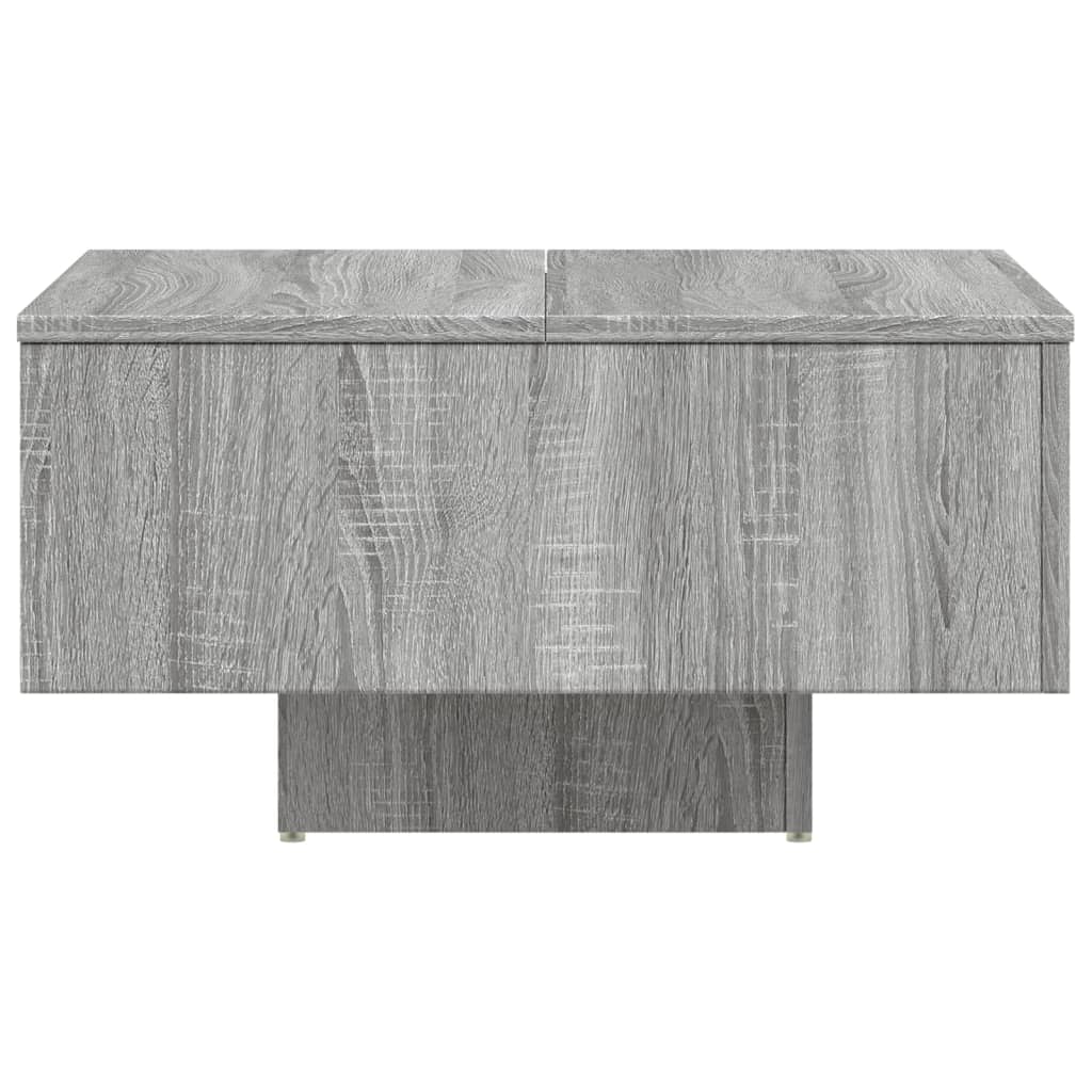 Coffee Table Grey Sonoma 60x60x31.5 cm Engineered Wood