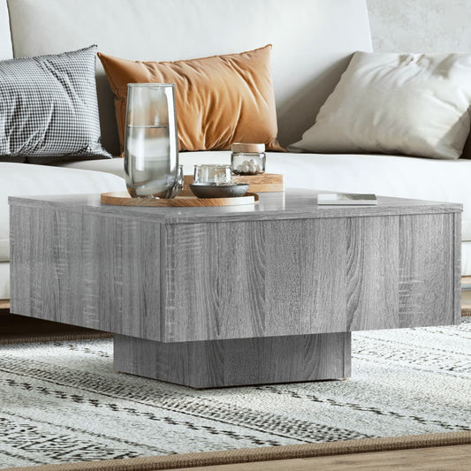 Coffee Table Grey Sonoma 60x60x31.5 cm Engineered Wood