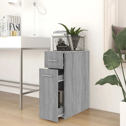 Apothecary Cabinet Grey Sonoma 20x45.5x60 cm Engineered Wood