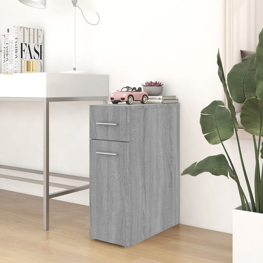 Apothecary Cabinet Grey Sonoma 20x45.5x60 cm Engineered Wood