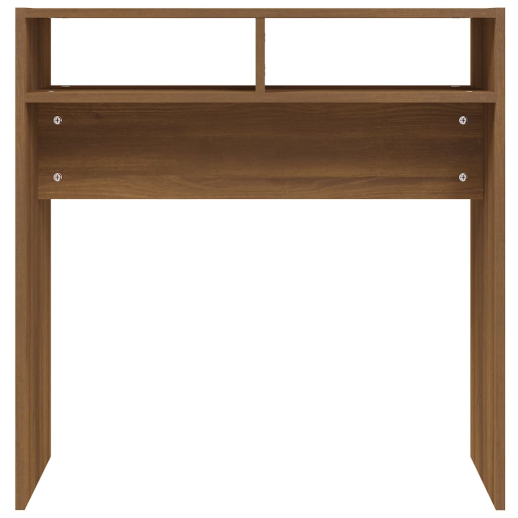 Console Table Brown Oak 78x30x80 cm Engineered Wood