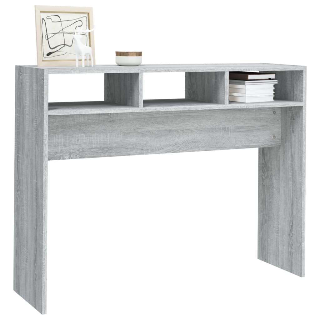 Console Table Grey Sonoma 105x30x80 cm Engineered Wood